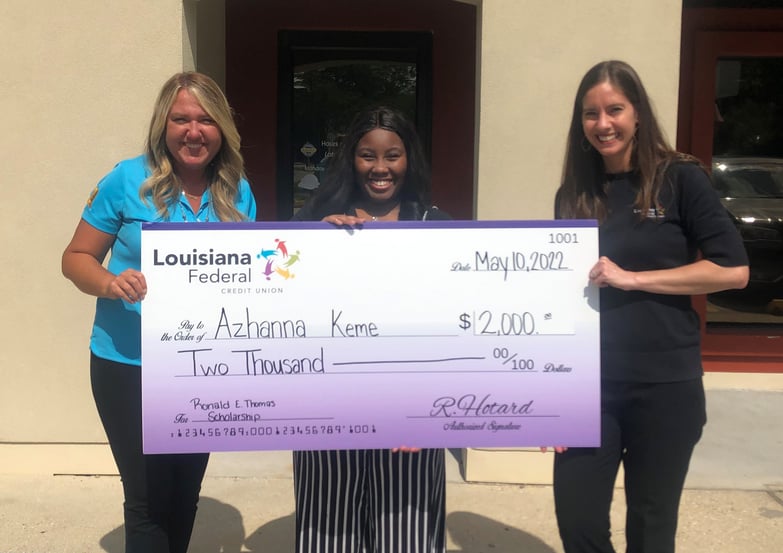 R.E.T. Scholarship winner Azhanna Keme 2022