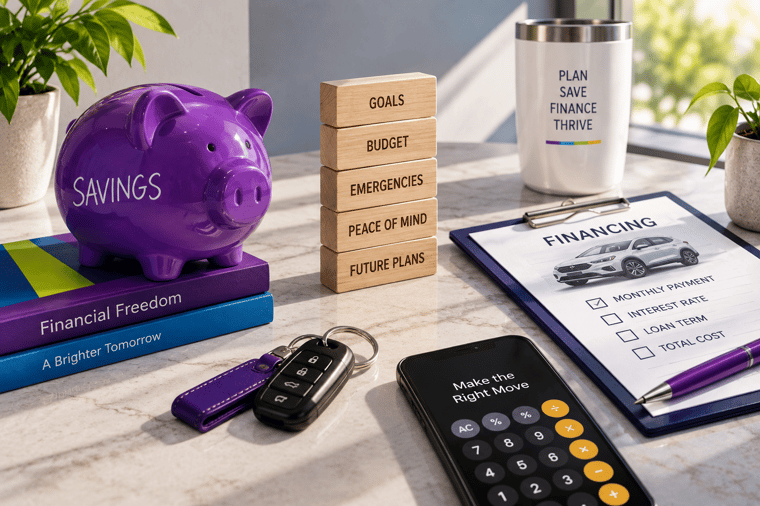 financing or using savings for big purchases