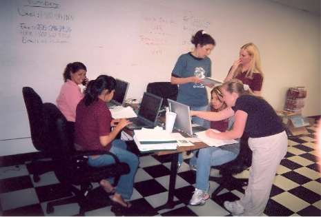 A group of women working on laptops

AI-generated content may be incorrect.