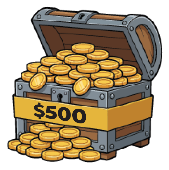 $500 treasure chest